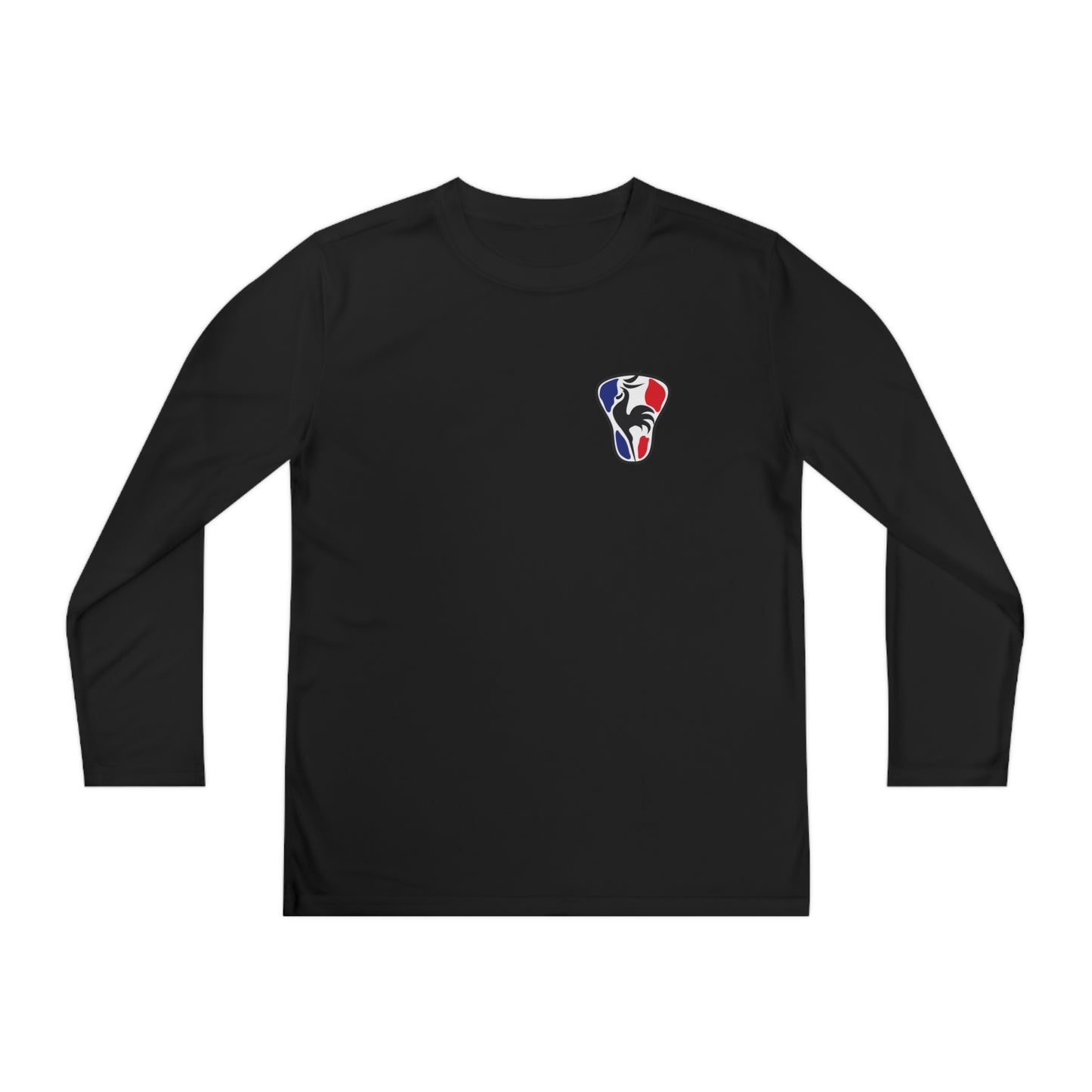 Youth France Lacrosse Sport-Tek Performance Long Sleeve Shirt