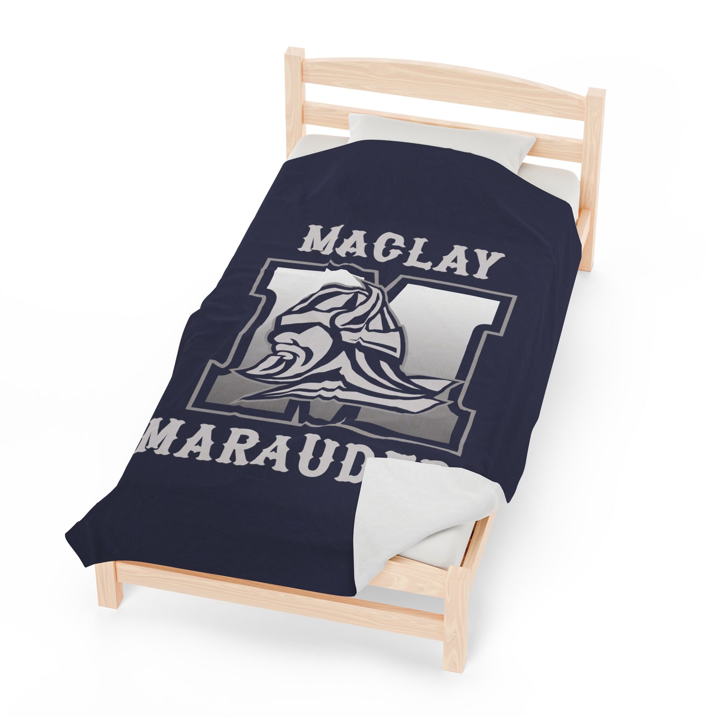 Maclay Lacrosse Velveteen Plush Blanket (60" x 80")