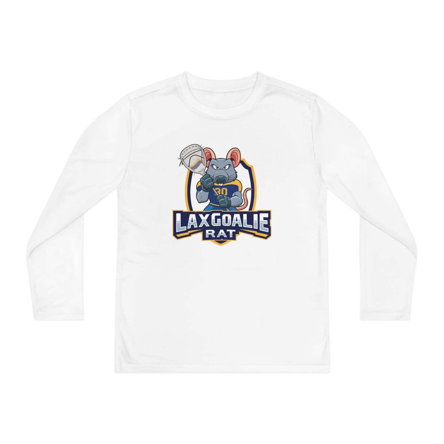 Youth Lax Goalie Rat Sport-Tek Performance Long Sleeve