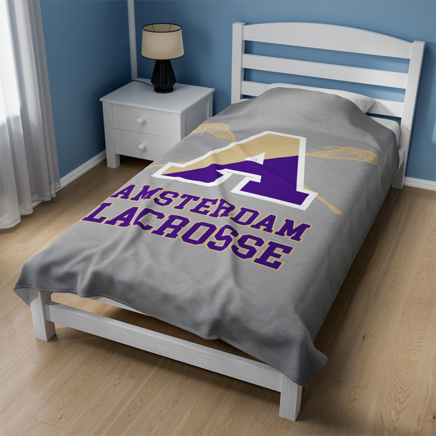 Amsterdam Lacrosse Velveteen Plush Blanket (60 x 80)