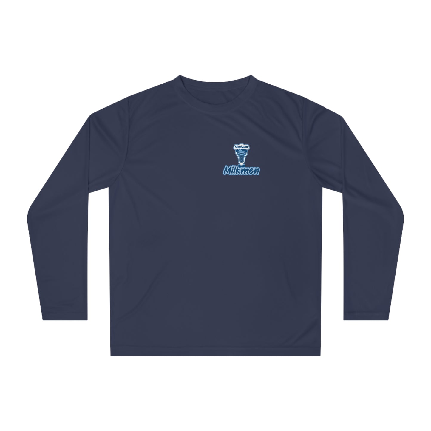 Adult Madison Milkmen Team 365 Performance Long Sleeve Shirt