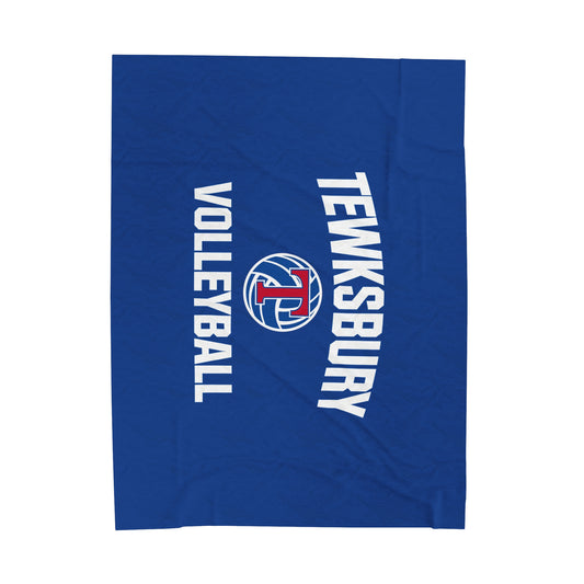 Tewksbury Volleyball Velveteen Plush Blanket (60" x 80")