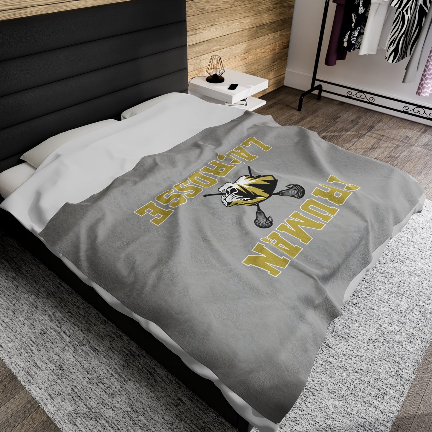 Truman Lacrosse Velveteen Plush Blanket (60" x 80")