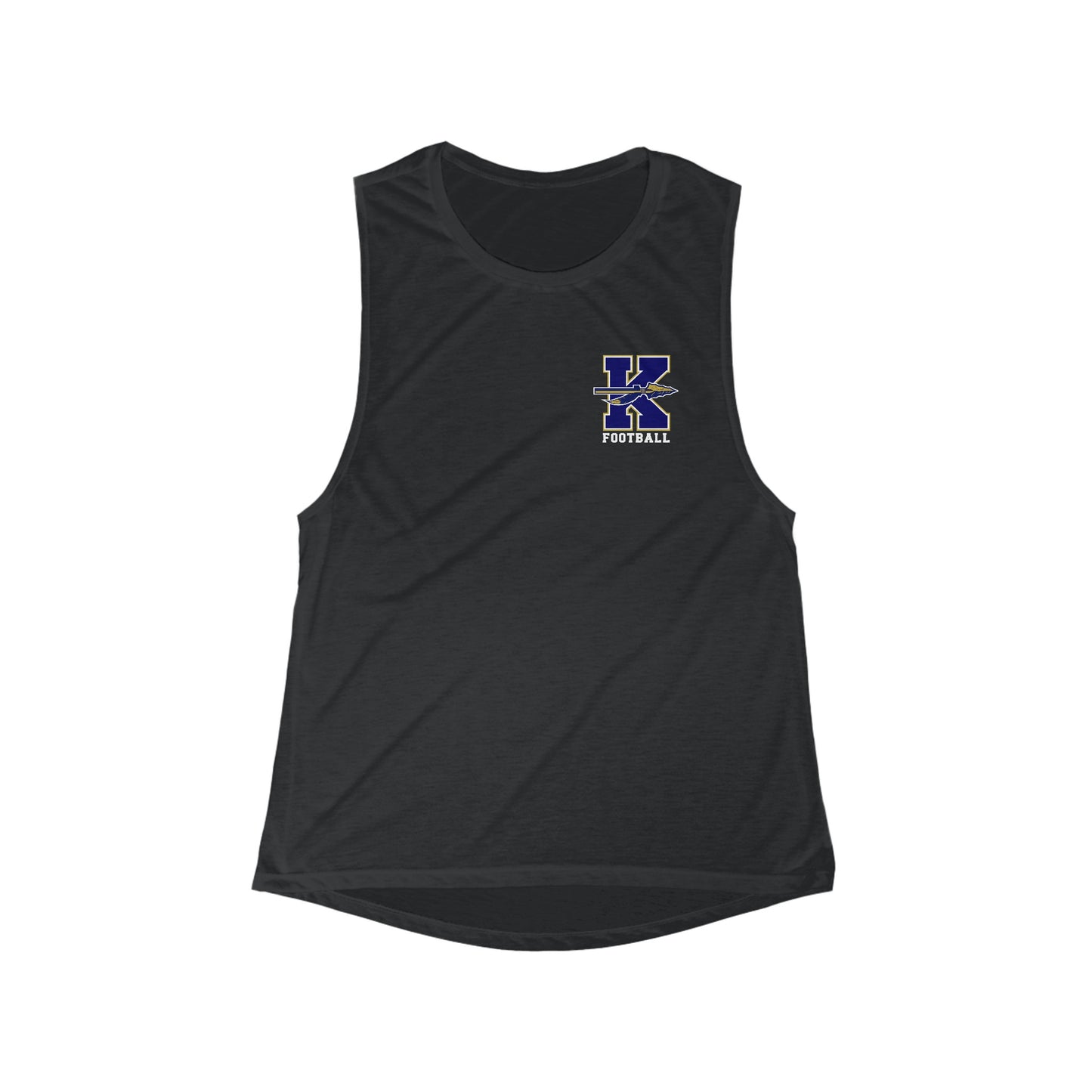 Women's Keller Football Flowy Scoop Muscle Tank