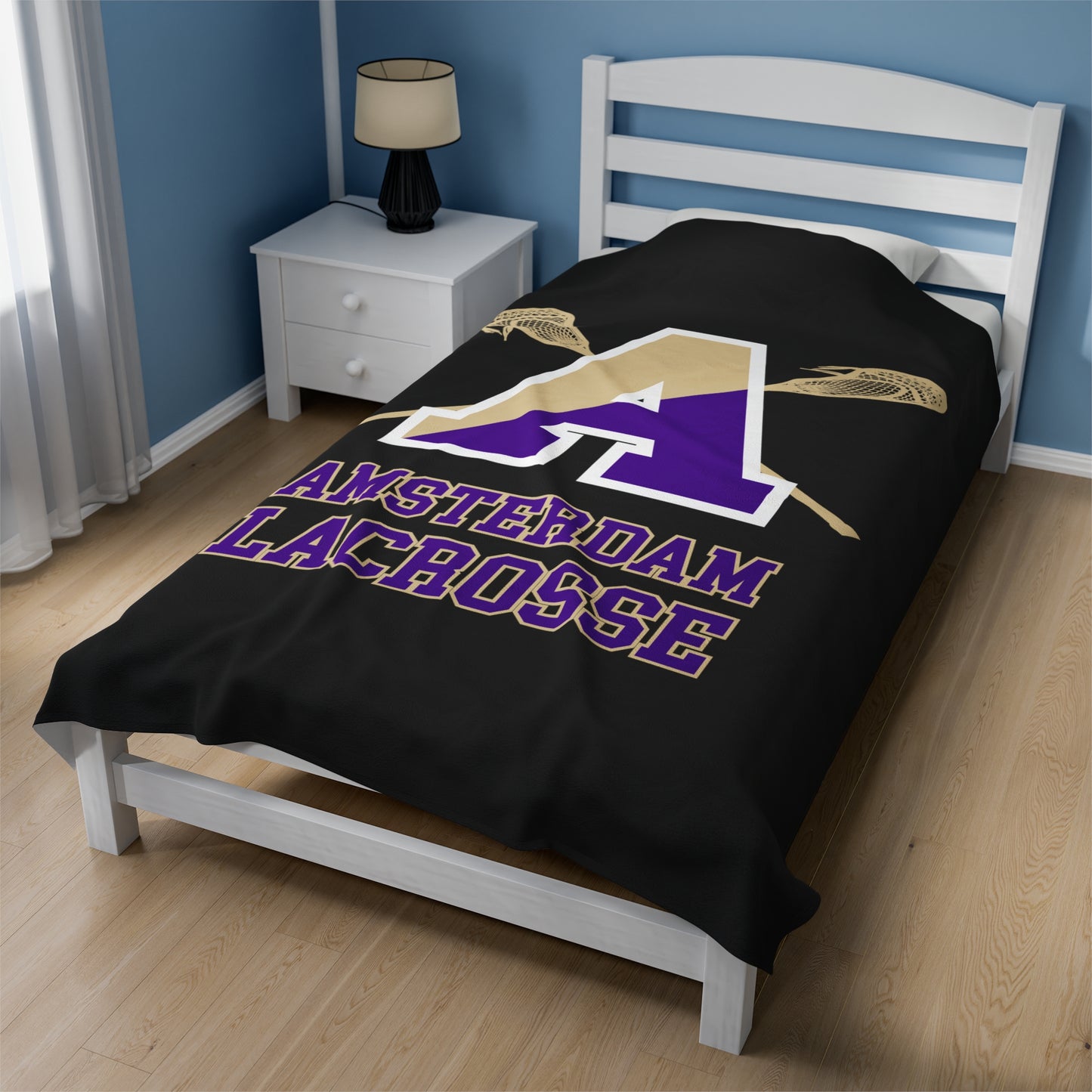 Amsterdam Lacrosse Velveteen Plush Blanket (60 x 80)