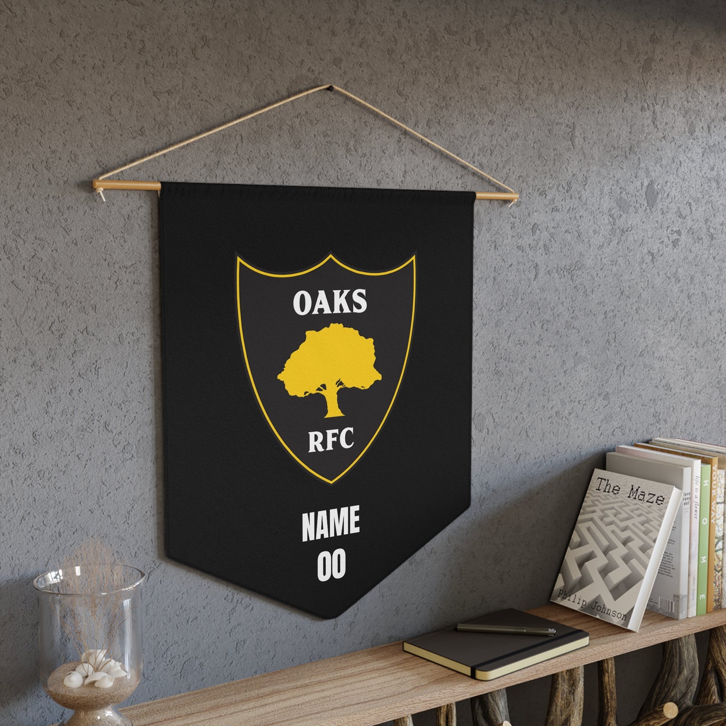 Personalizable - Danville Oaks Rugby Pennant