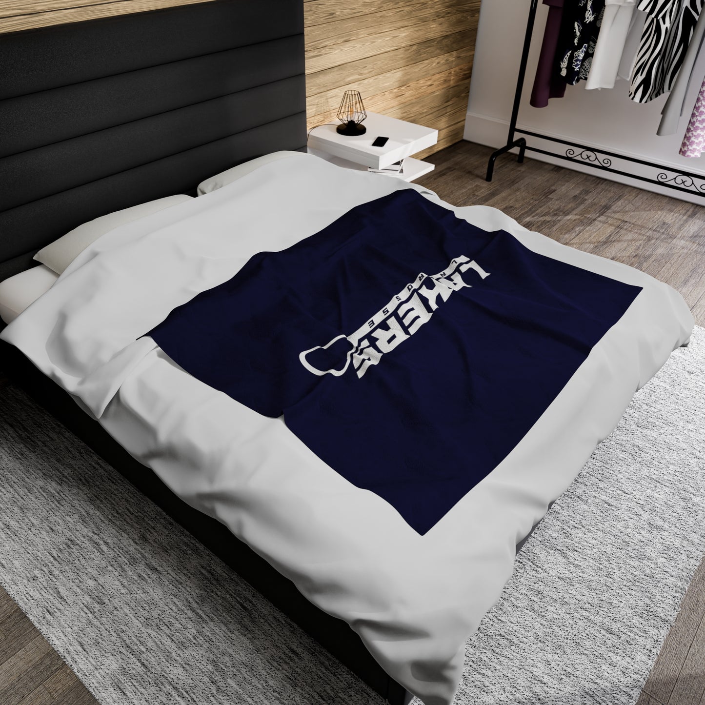 Prior Lake Boys Lacrosse Velveteen Plush Blanket