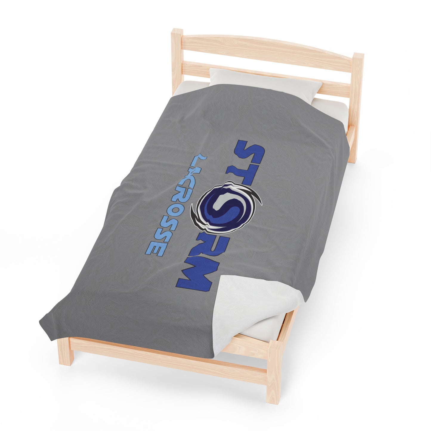 Storm Lacrosse Velveteen Plush Blanket (60" x 80")