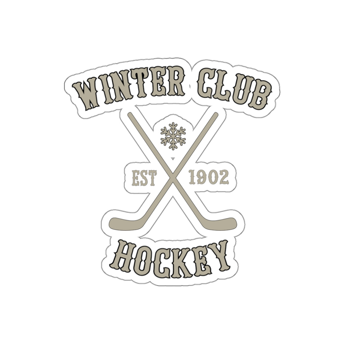 Winter Club Die-Cut Sticker