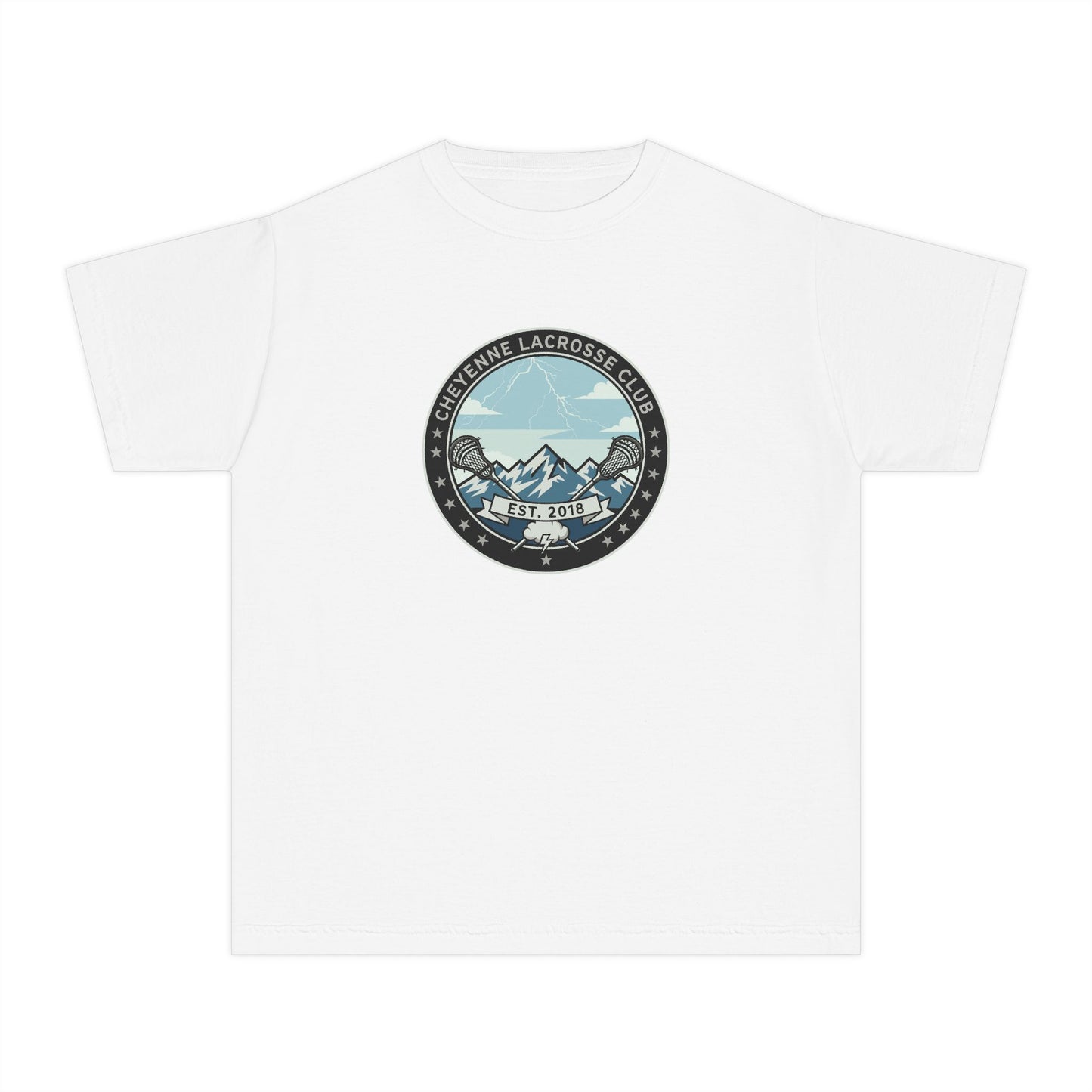 Youth Cheyenne Lacrosse Comfort Colors Garment Dyed T-Shirt