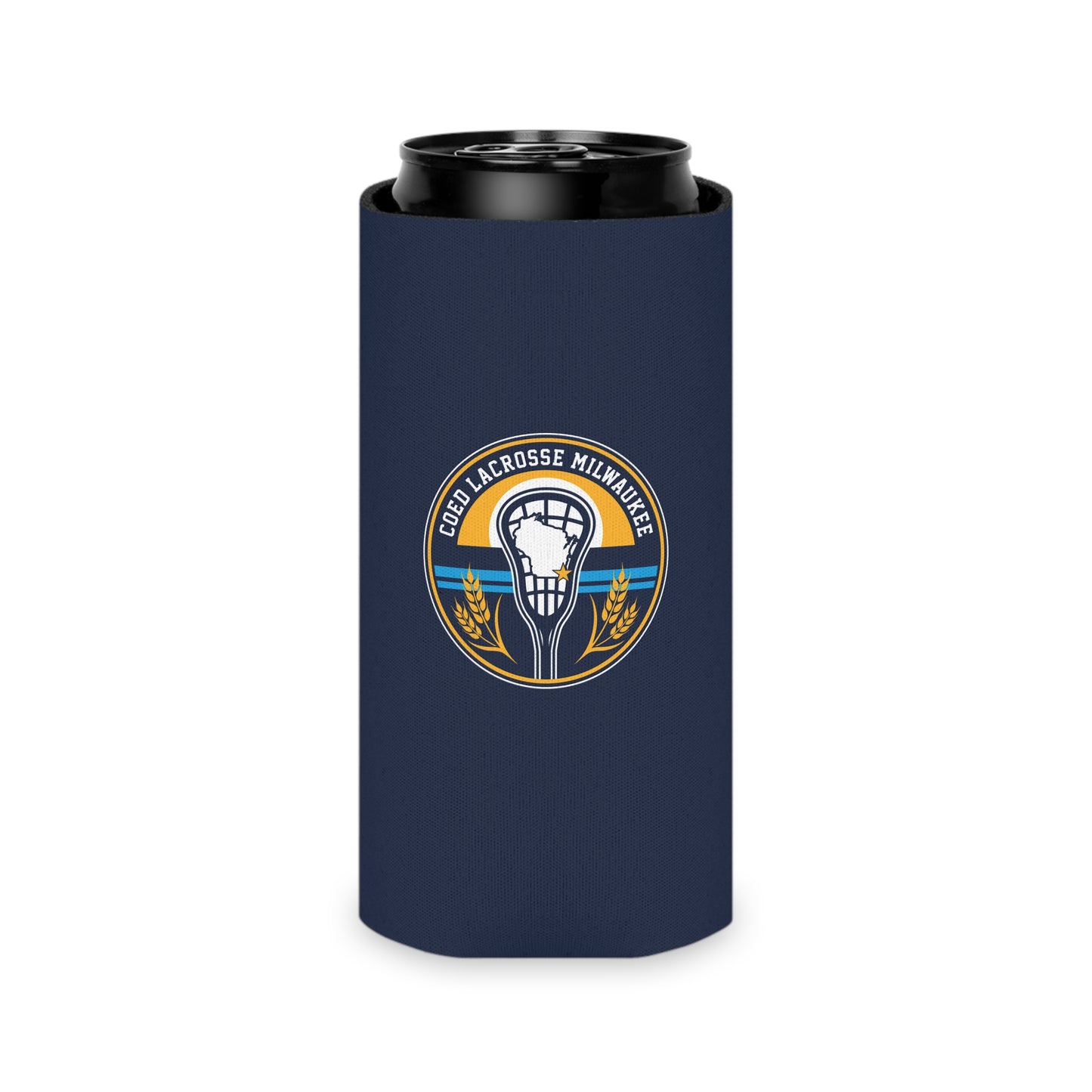Milwaukee Coed Lacrosse Club Can Cooler 3-pack