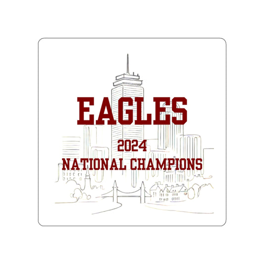 Eags Lacrosse Die Cut Stickers