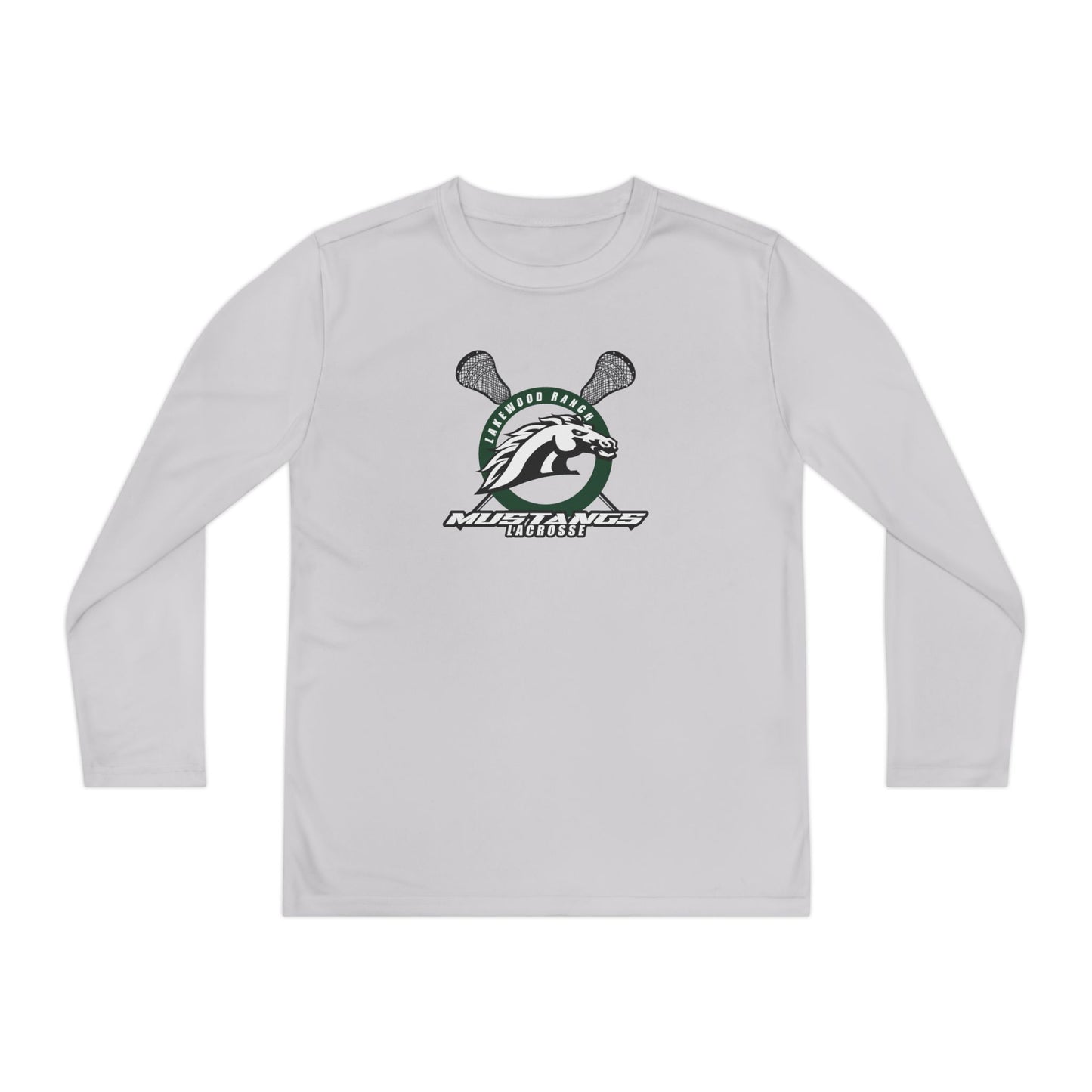 Youth Mustangs Lacrosse Sport-Tek Performance Long Sleeve Shirt