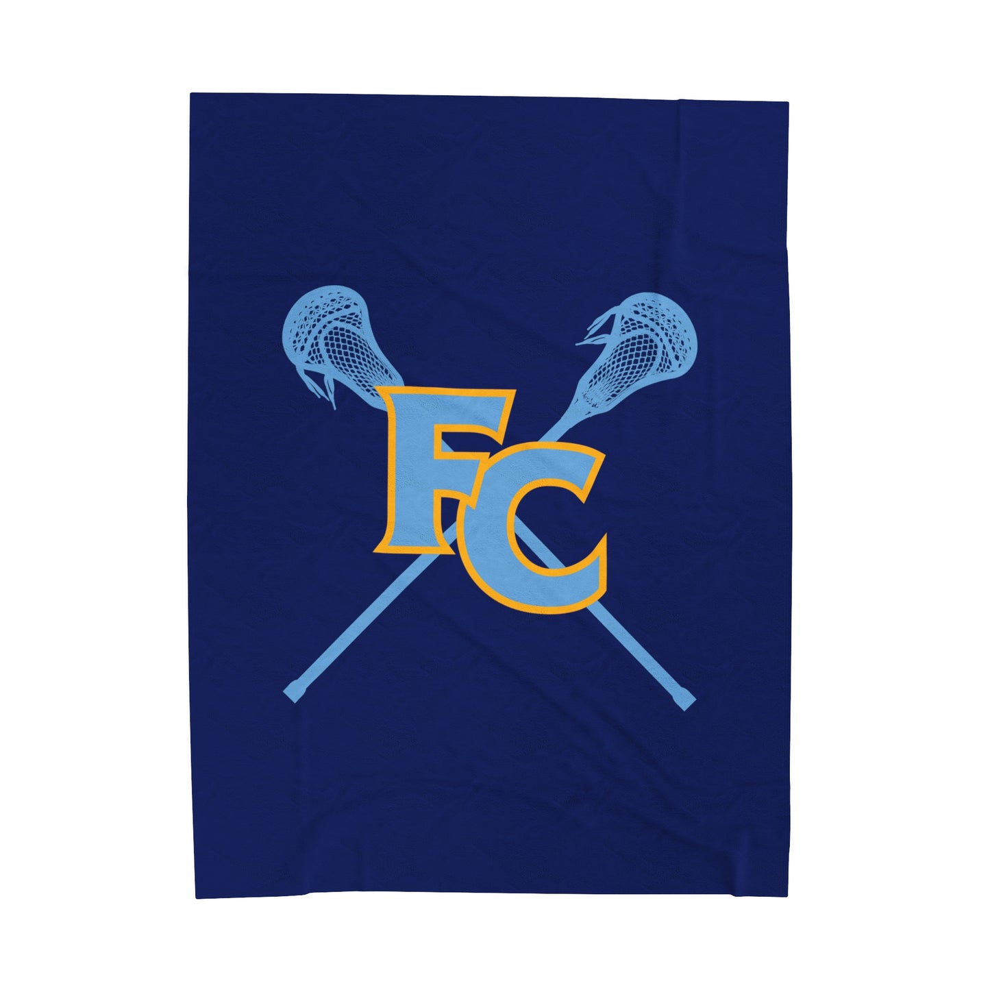 Colonial Lacrosse Velveteen Plush Blanket (60"x80")