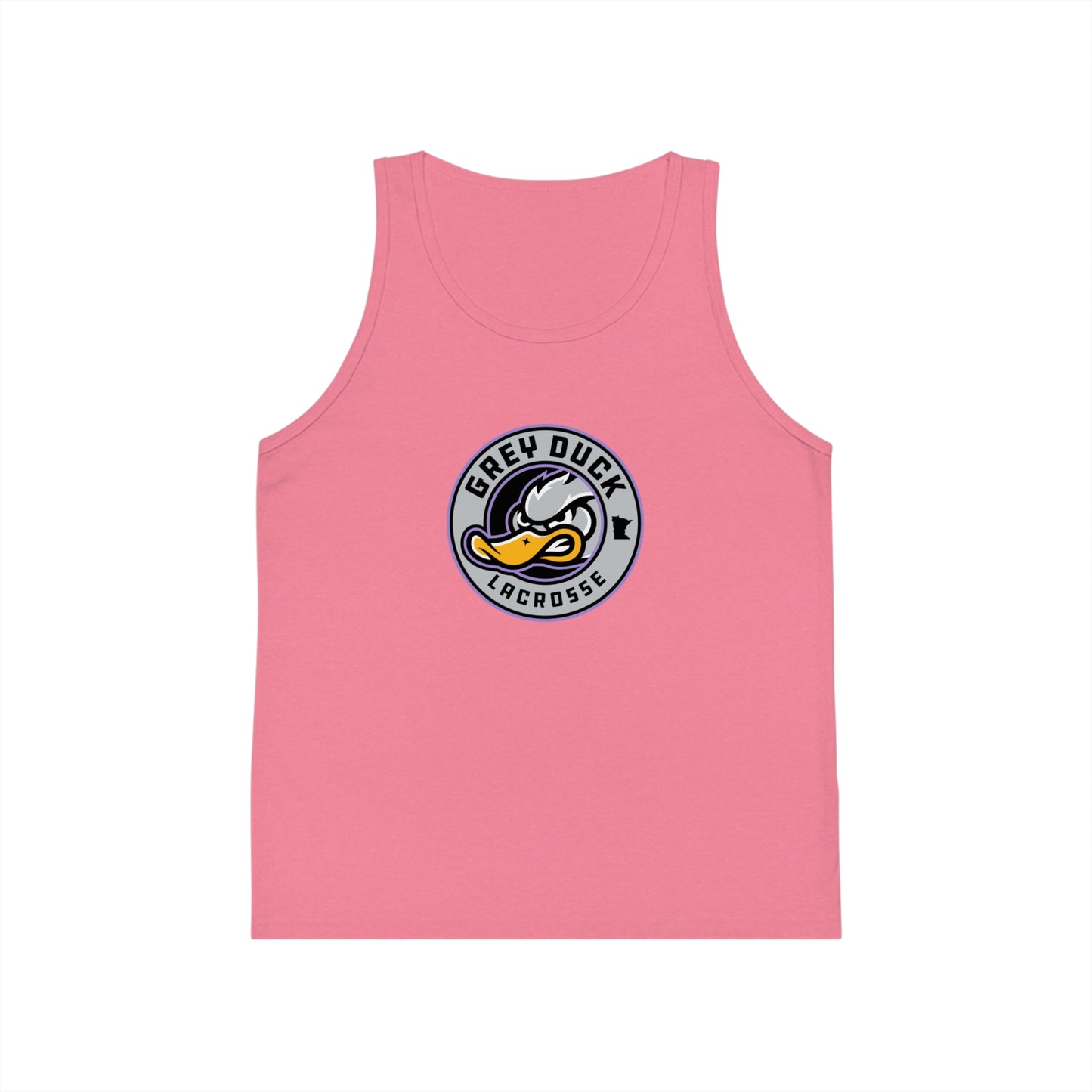 Youth Grey Duck Lacrosse Bella + Canvas Tank Top