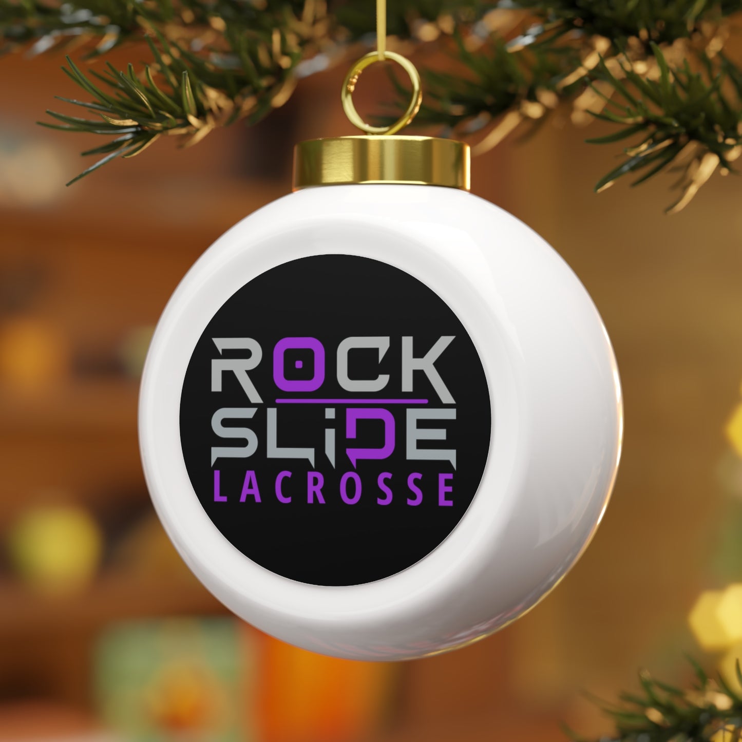 Rockslide Lacrosse Christmas Tree Ornament