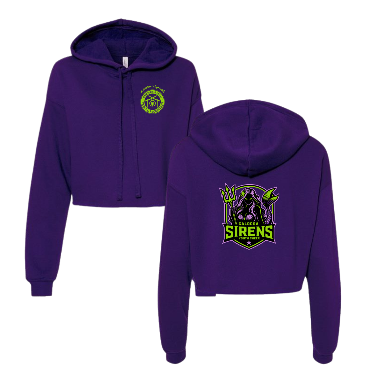 Women's Caloosa Reapers Bella + Canvas Cropped Hoodie