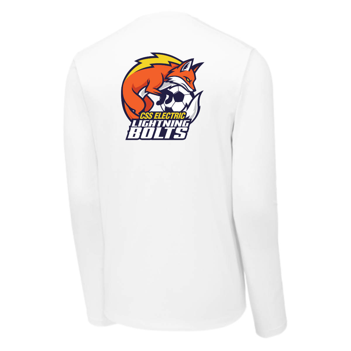 Adult Lightning Bolts Sport-Tek Posi UV Pro LS Tee