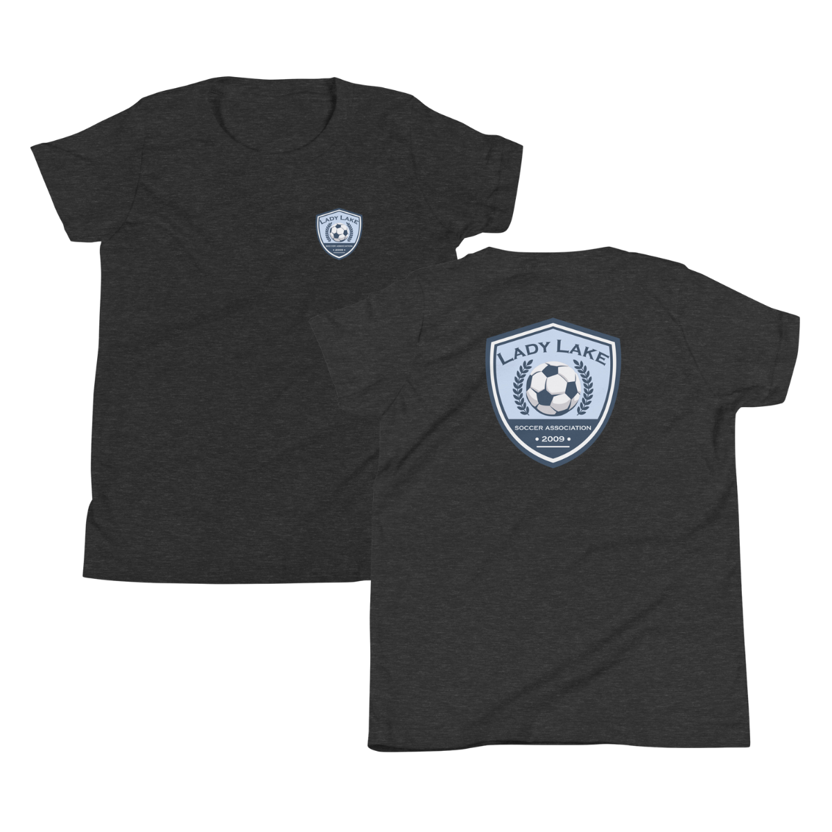Youth Lady Lake Soccer Association Bella + Canvas Staple Tee