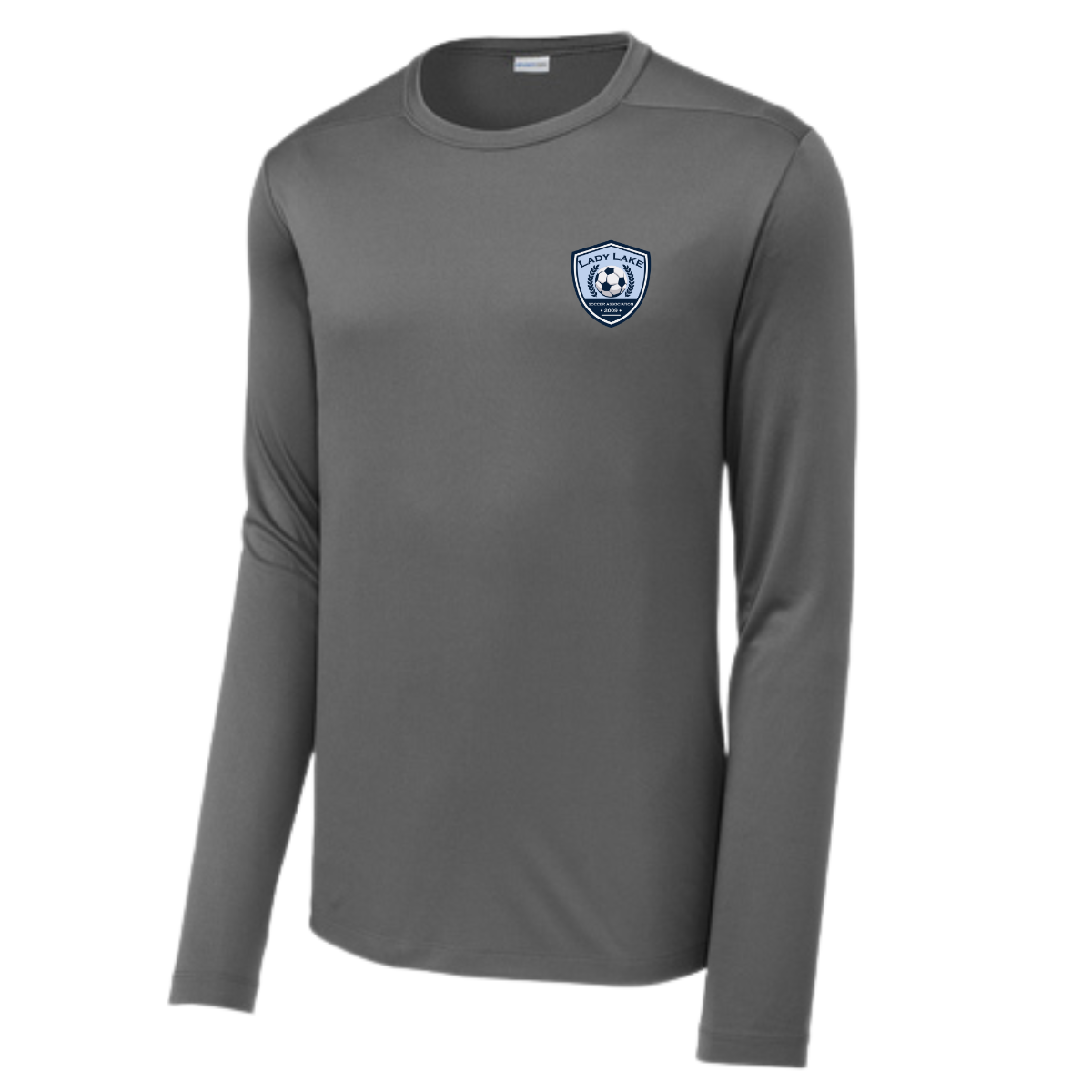 Adult Lady Lake Soccer Association Sport-Tek Posi UV Pro LS Tee