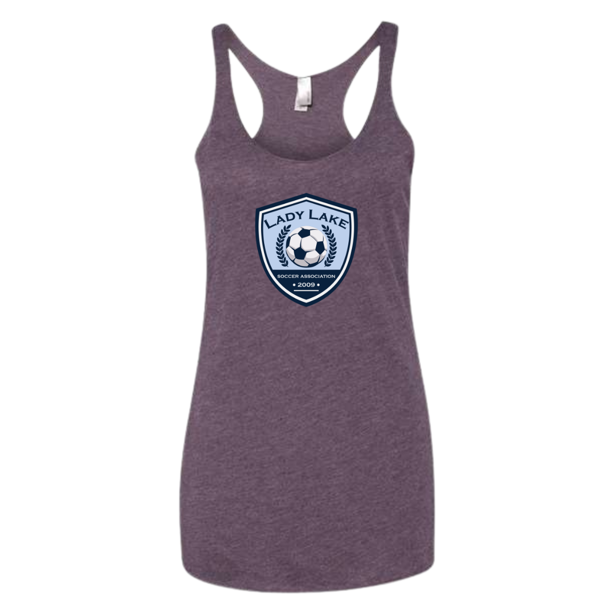 Women's Lady Lake Soccer Association Racerback Tank Top