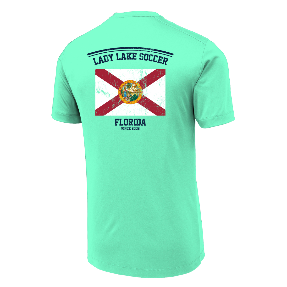 Adult Lady Lake Soccer Association Sport-Tek Posi-UV Pro Tee