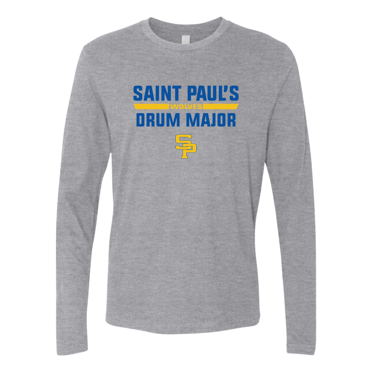 Adult St Paul's Marching Wolves Next Level Long Sleeve Crew