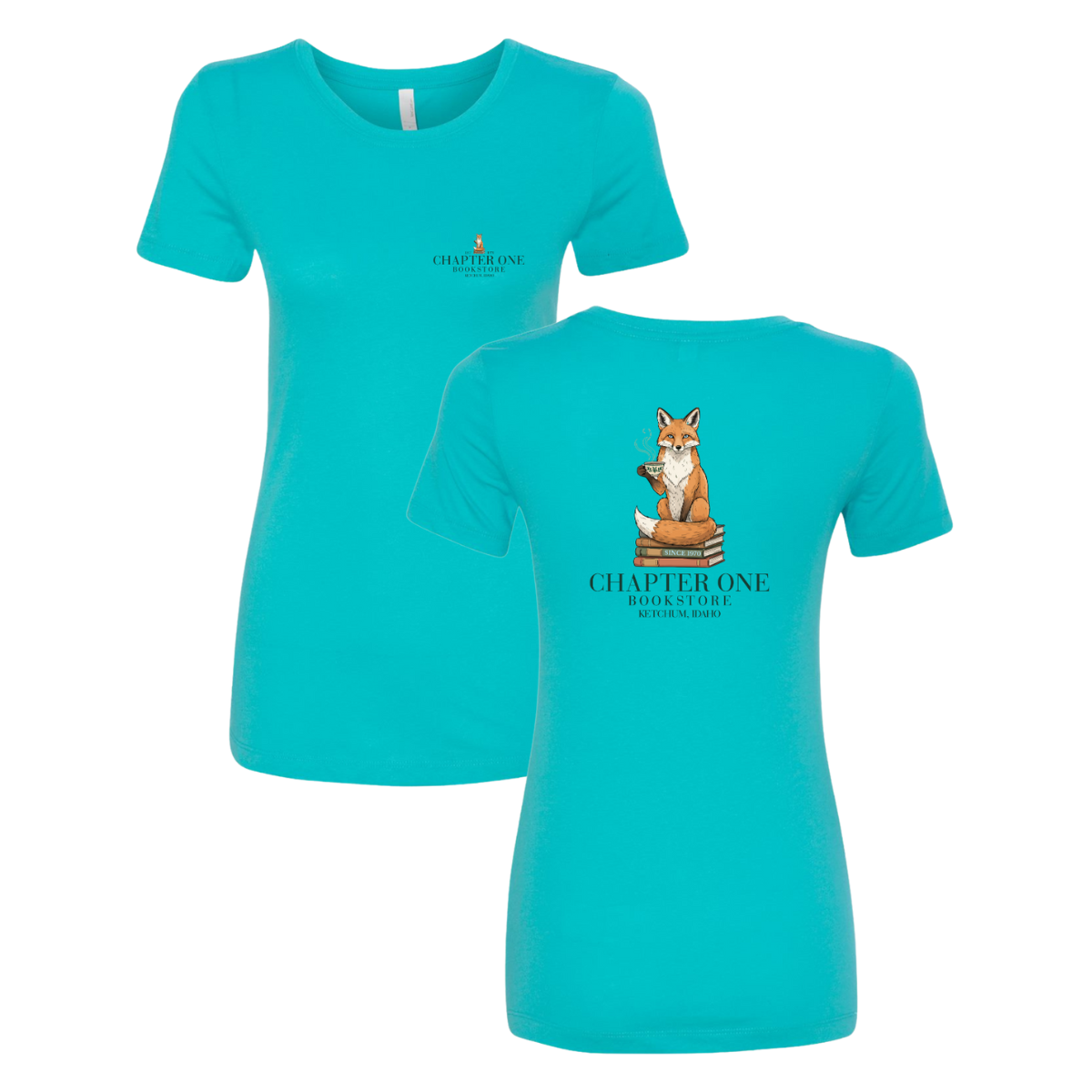 Women's Chapter One Bookstore Next Level Ideal T-Shirt
