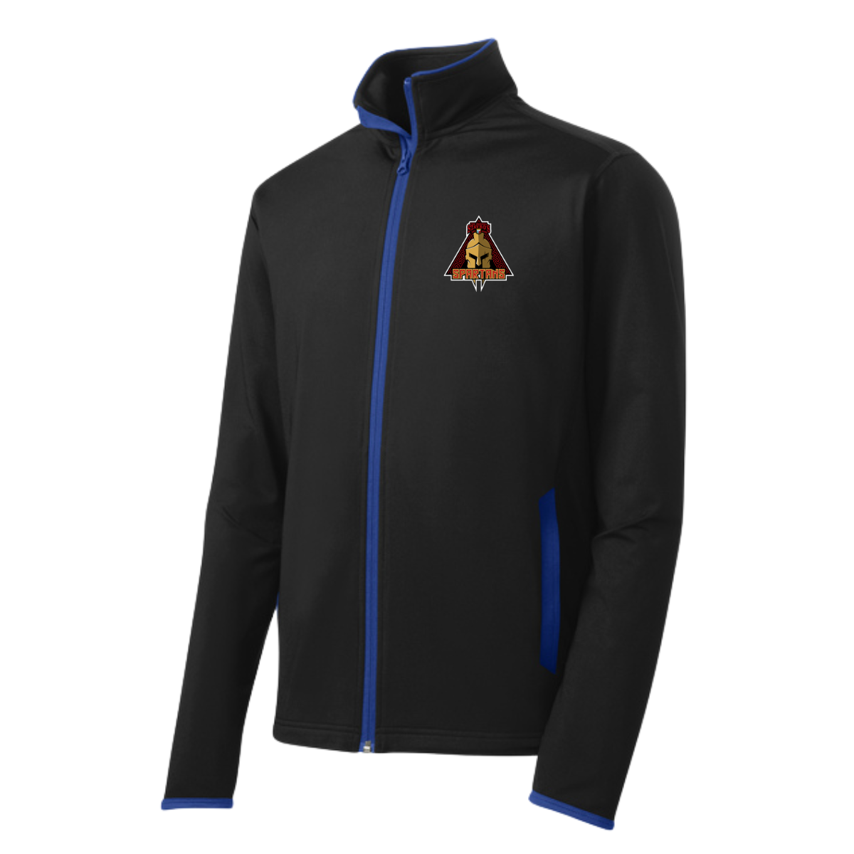Adult Spartans Sport-Tek Sport-Wick Stretch Full-Zip Jacket