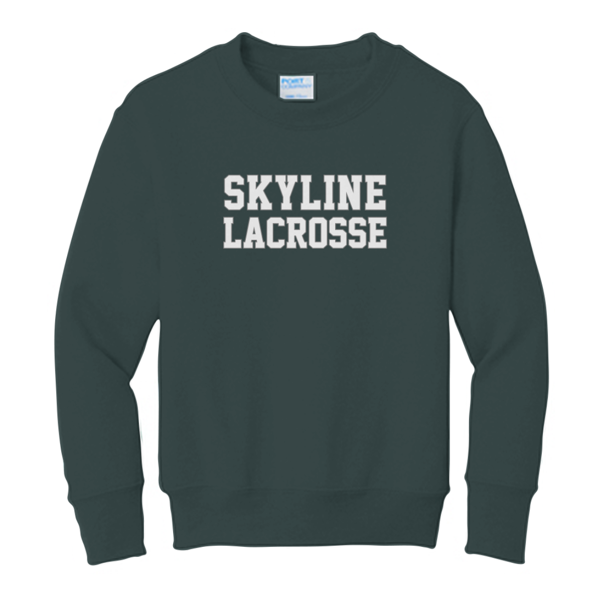 Youth Spartans Lacrosse Fleece Crewneck Sweatshirt
