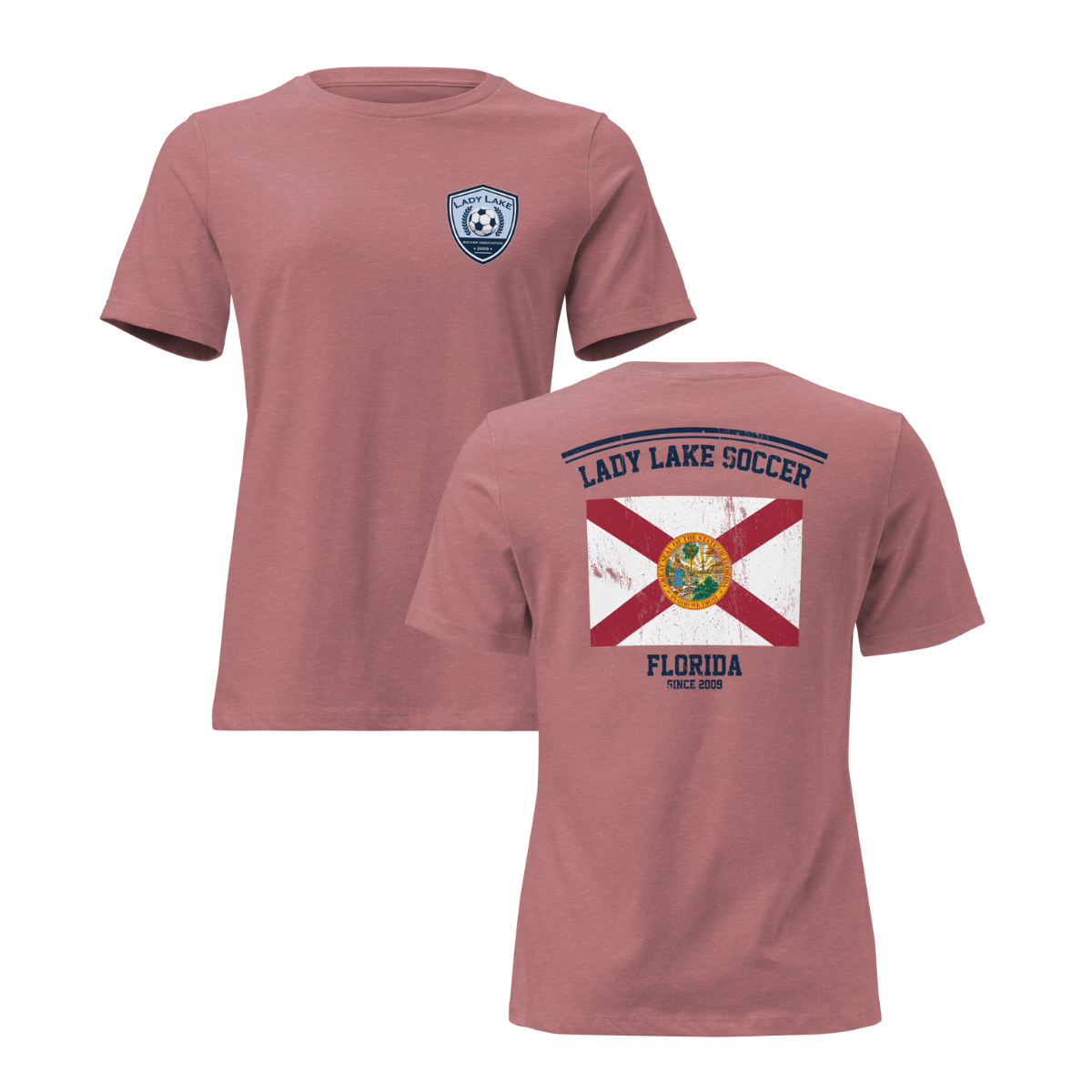 Women's Lady Lake Soccer Association Bella + Canvas Relaxed T-Shirt