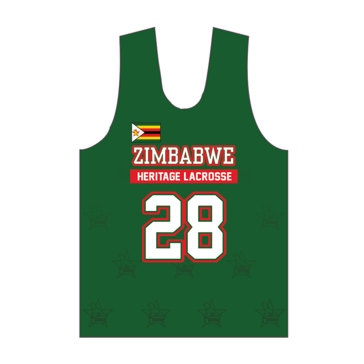 Zimbabwe Heritage Lacrosse Reversible Performance Pinnie - Zimbabwe Classic