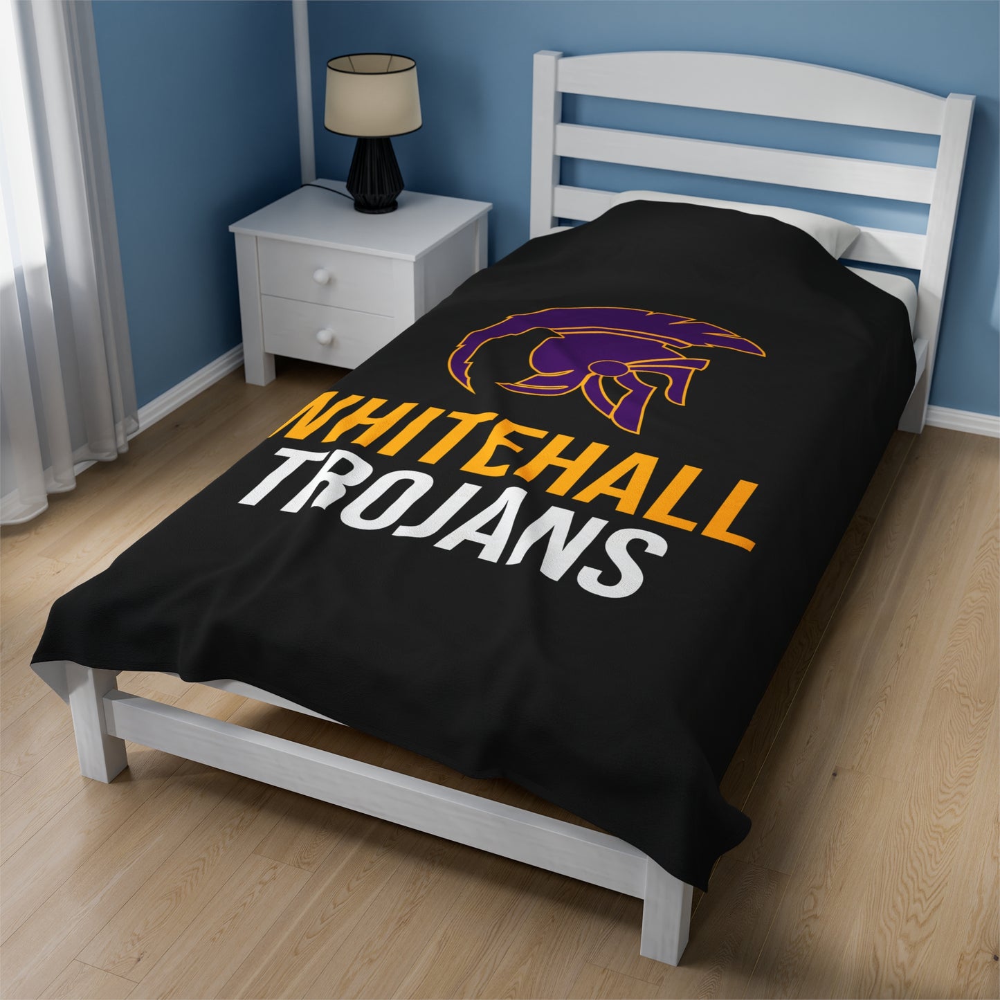 Whitehall School Velveteen Plush Blanket (60" x 80")