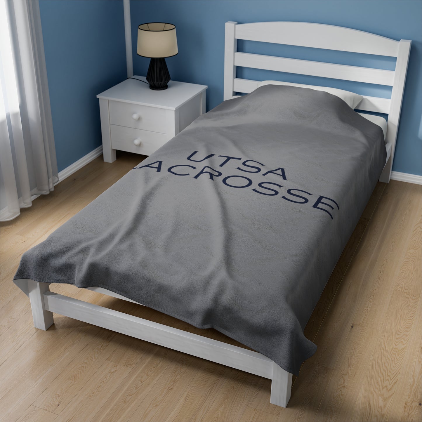 UTSA Lacrosse Velveteen Plush Blanket (60" x 80")