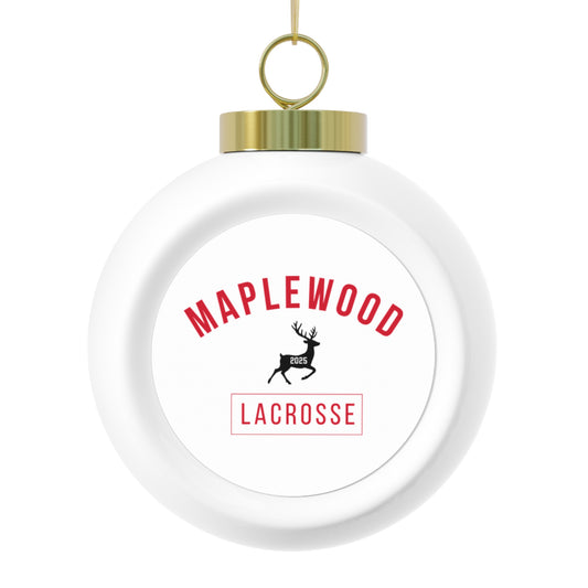 Maplewood Lacrosse Christmas Ball Ornament