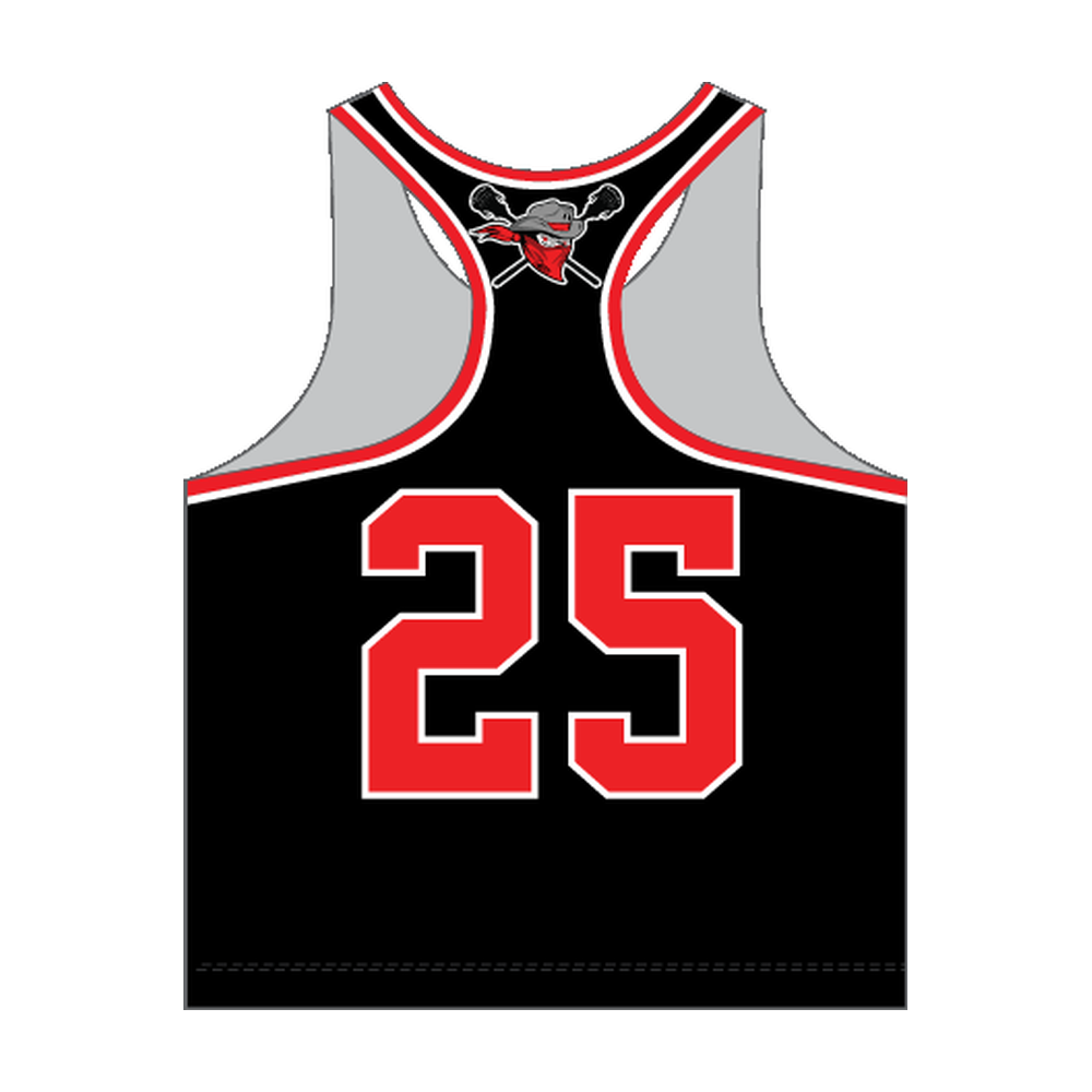 Girls South Bay Outlaws Racerback Reversible Pinnie — 5th/6th — black back