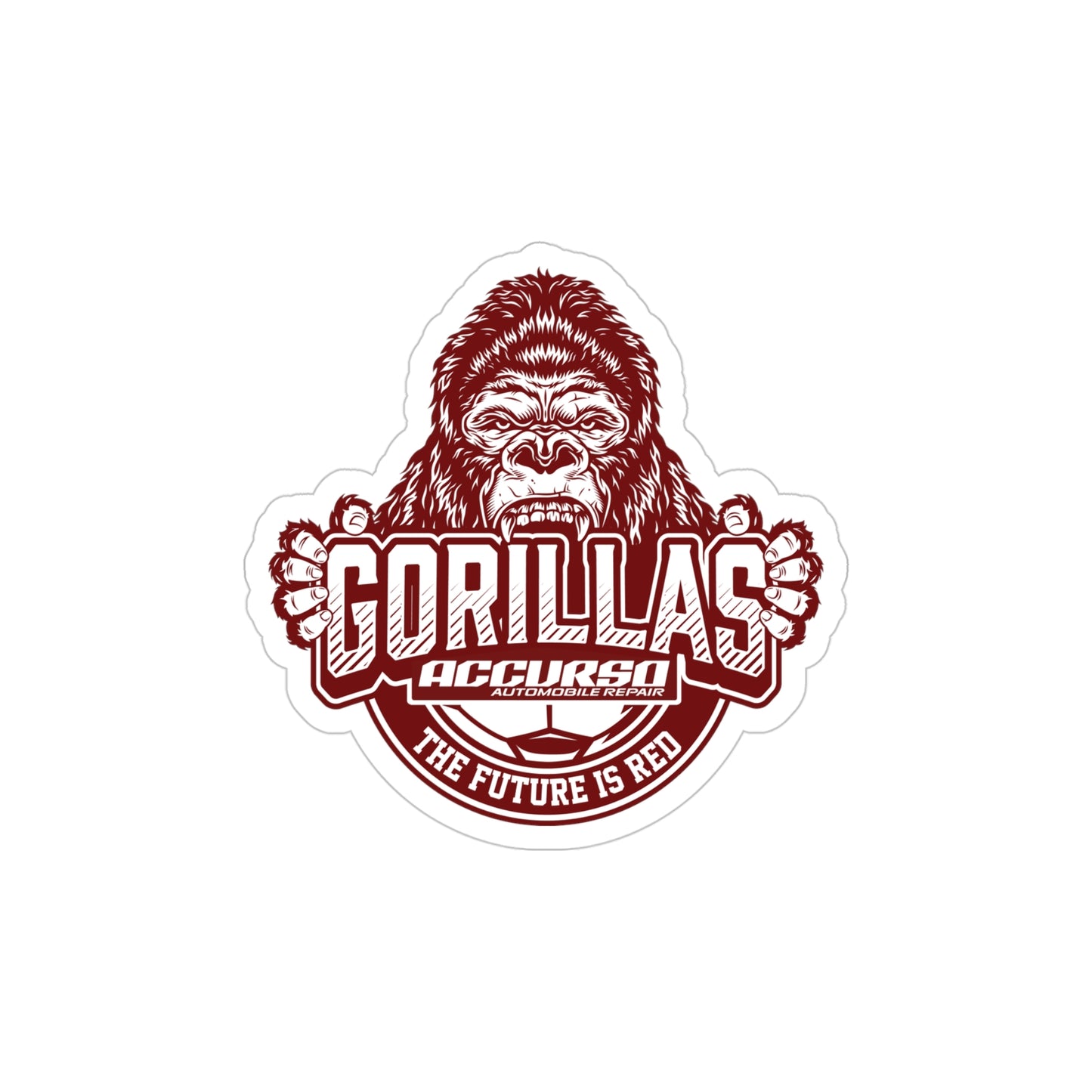 Accurso Gorillas Die-Cut Outdoor Sticker