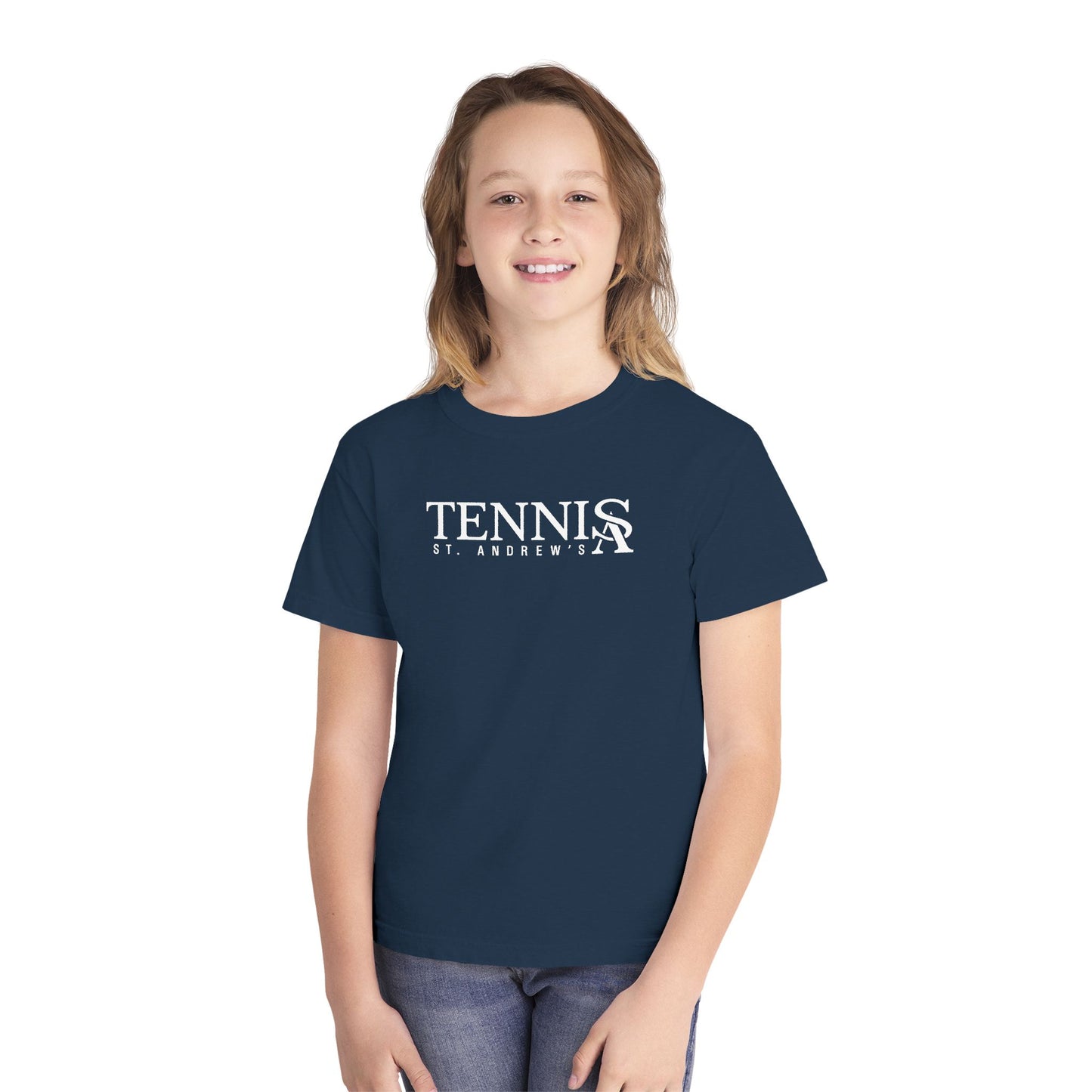 Youth Saints Tennis Comfort Colors Garment Dyed T-Shirt