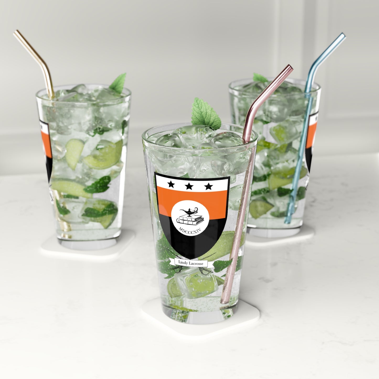 Linsly Lacrosse Pint Glass - 16oz