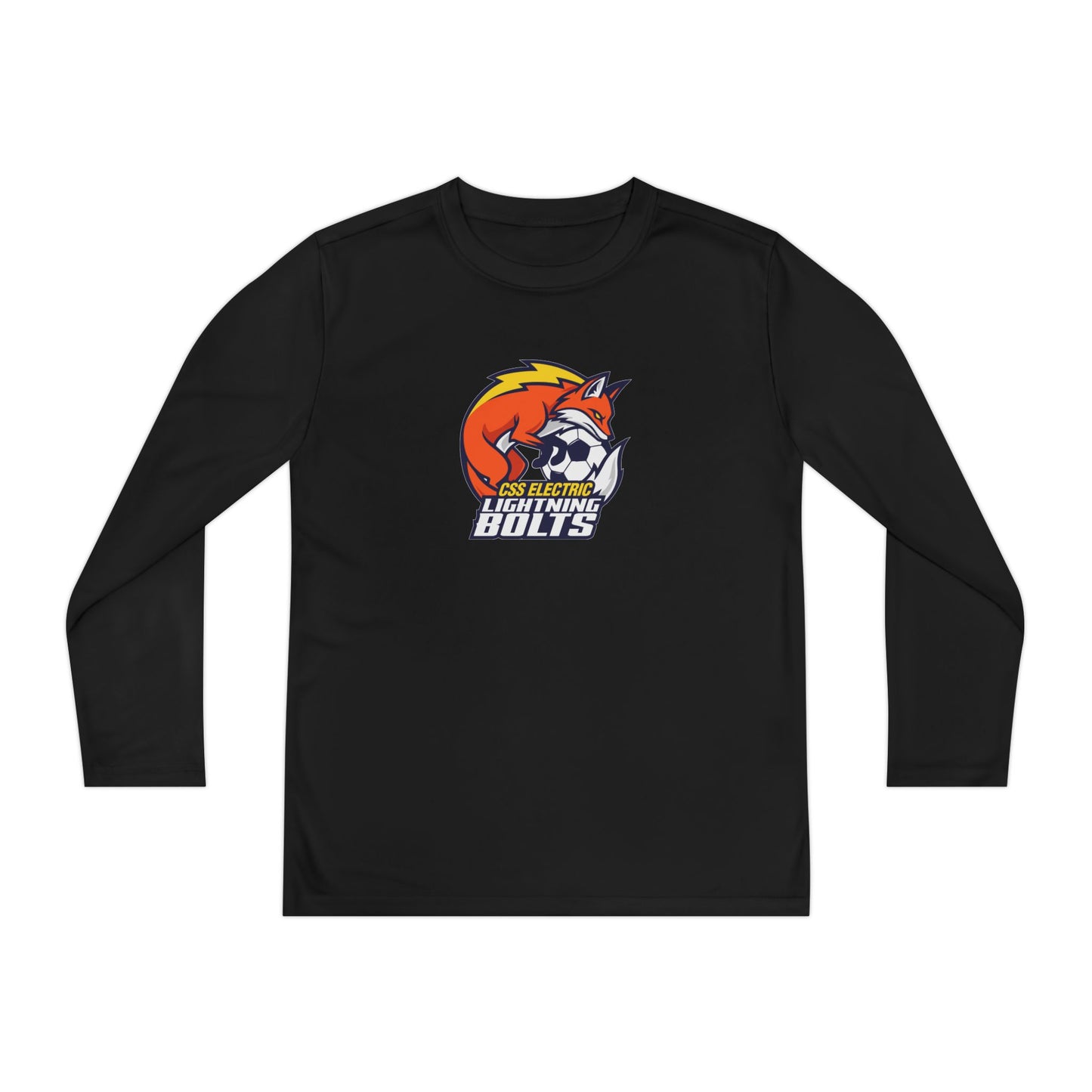 Youth Lightning Bolts Sport-Tek Performance Long Sleeve Shirt