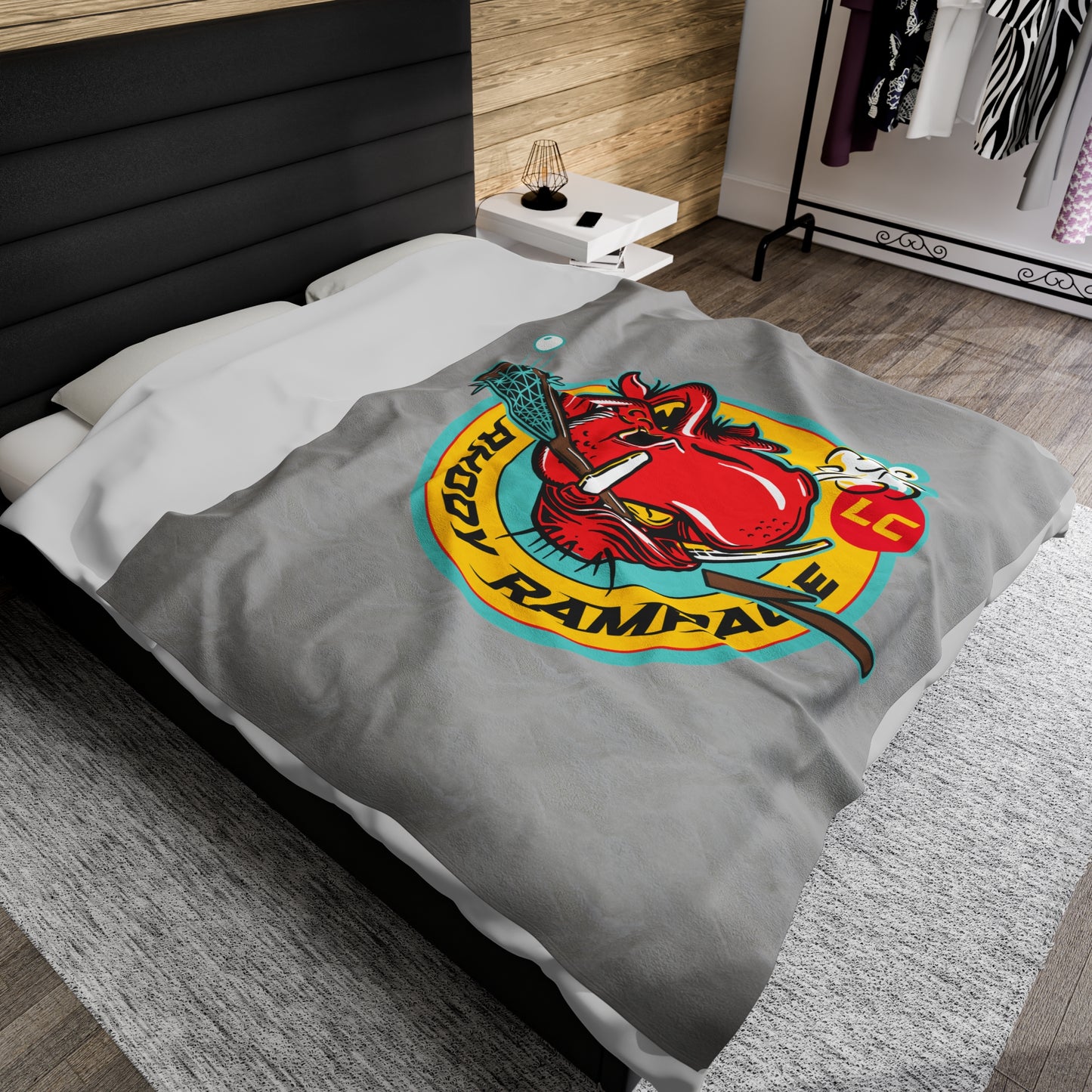 RI Rampage Velveteen Plush Blanket