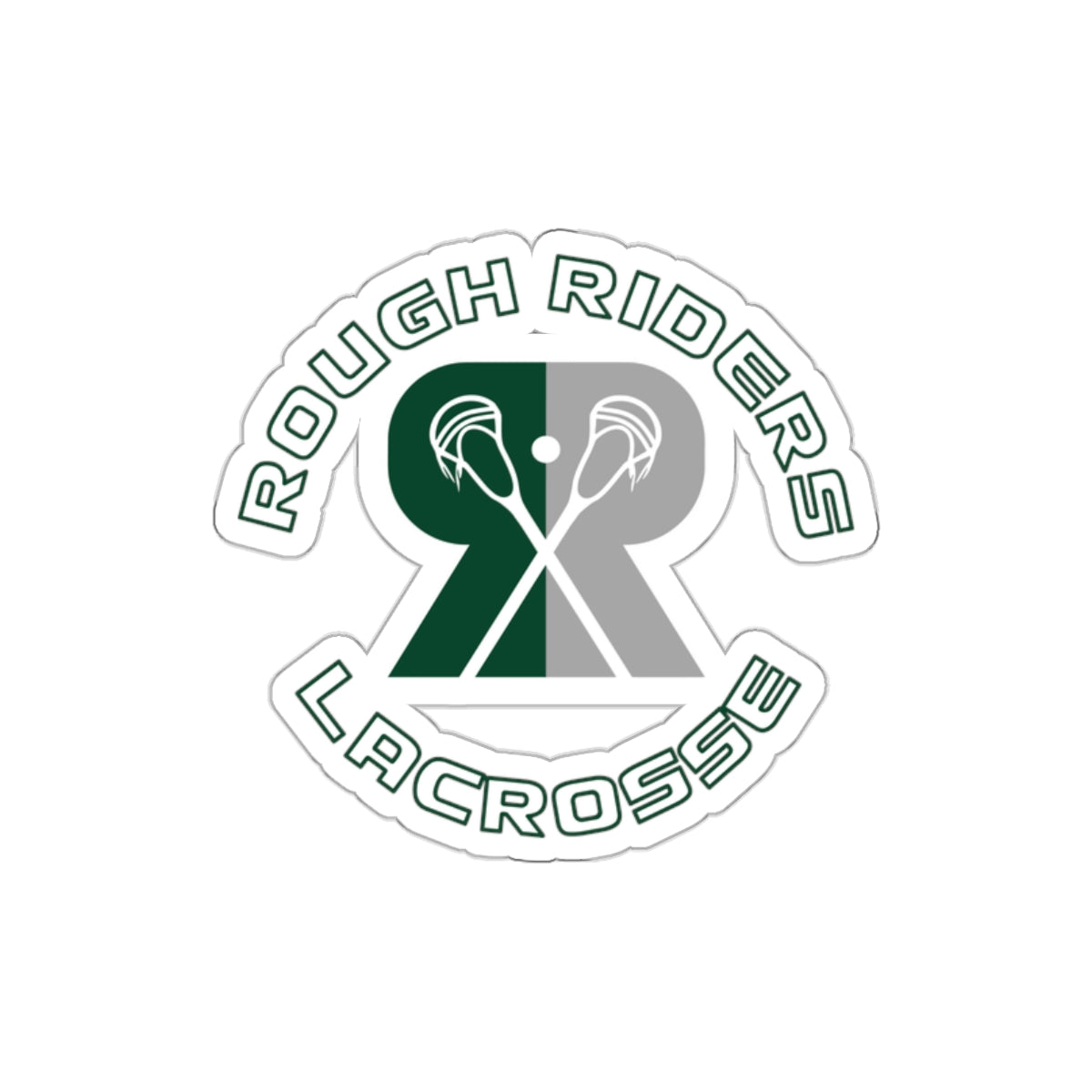 Rough Riders Lacrosse Die-Cut Stickers (3-Pack)