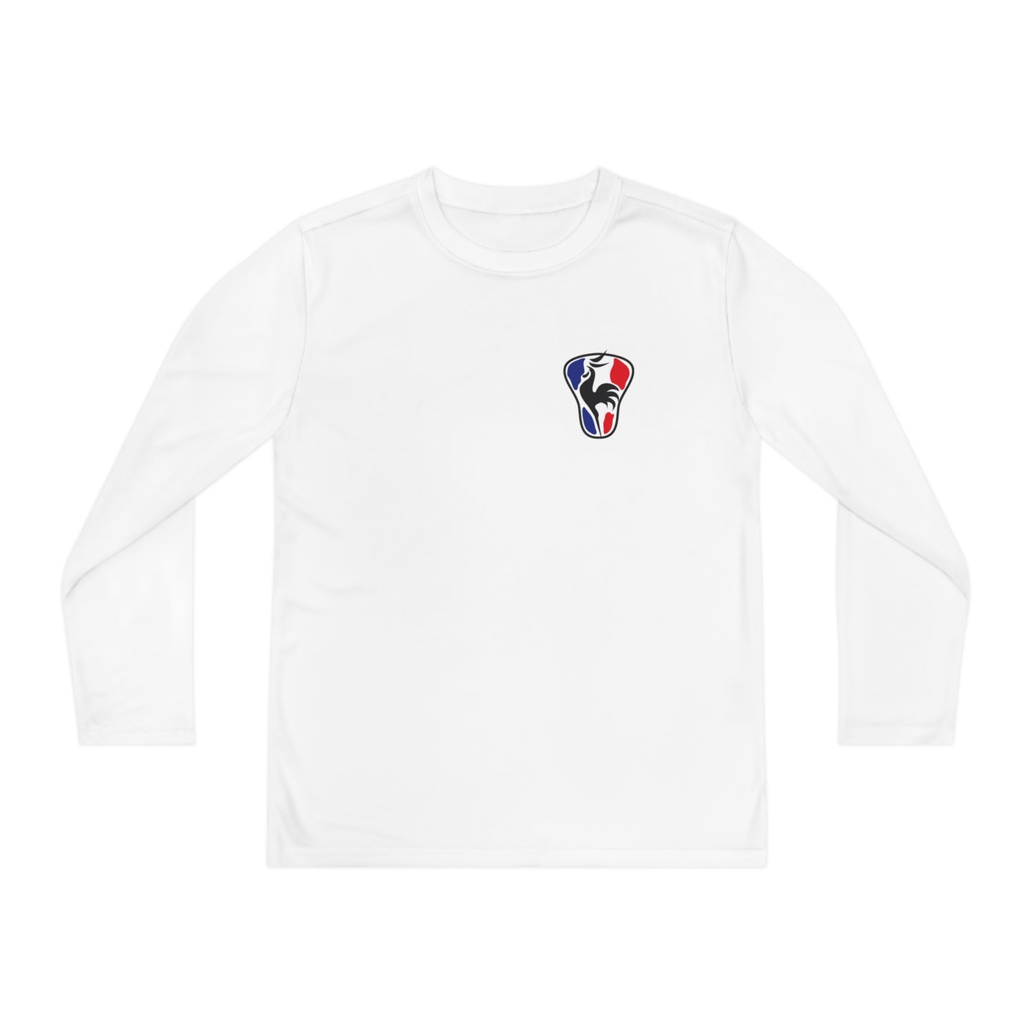 Youth France Lacrosse Sport-Tek Performance Long Sleeve Shirt