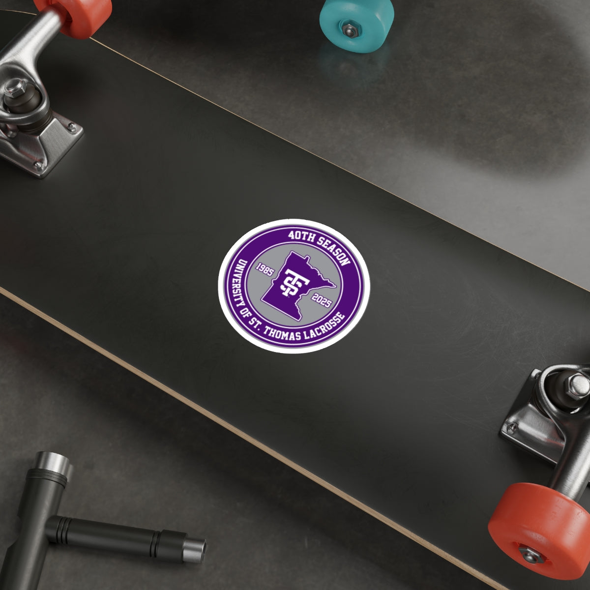 UST Lacrosse Die-Cut Sticker