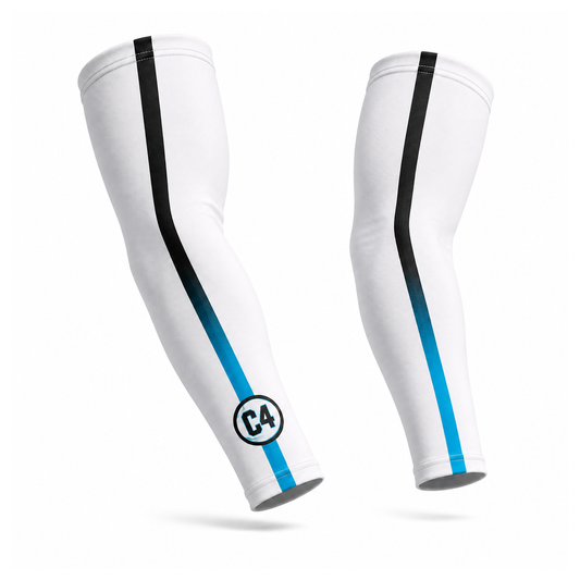 Club Four White Arm Sleeves