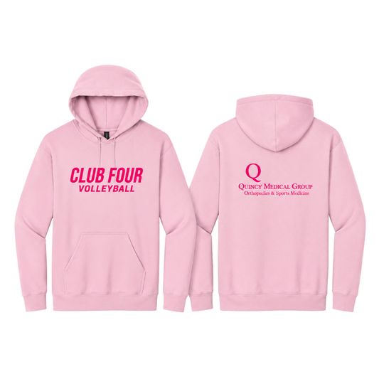 Club Four Pink Hooded Sweatshirt