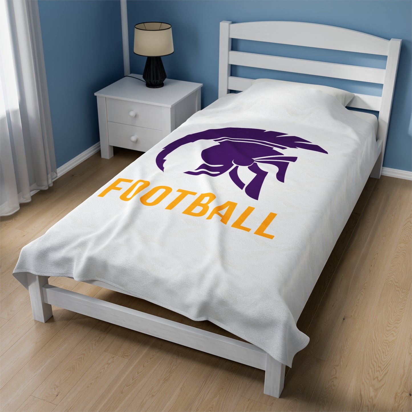 Whitehall Football Velveteen Plush Blanket (60" x 80")