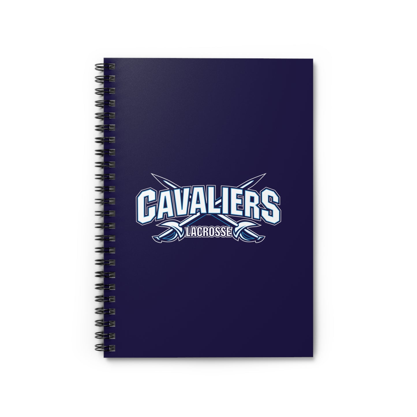 Cavaliers Lacrosse Spiral Notebook - Ruled Line