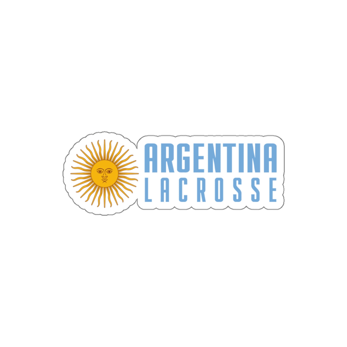 Argentina Lacrosse  Die-Cut Sticker