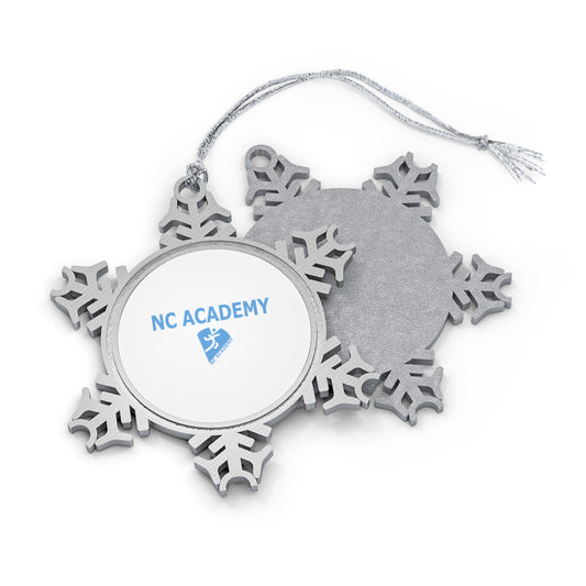 NC Academy Pewter Snowflake Ornament